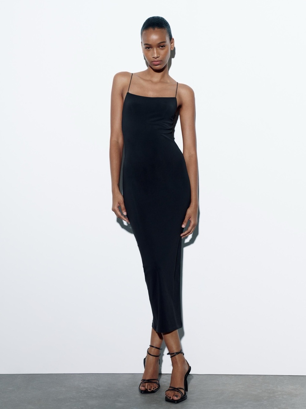 Zara Long Fitted Stretch Dress (L)